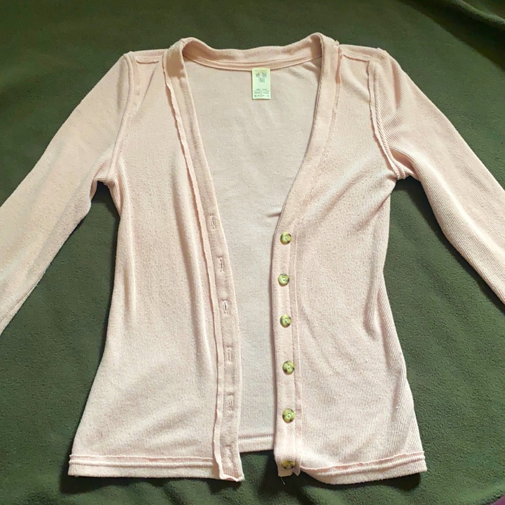 2/$35 We The Free Light Pink Cardigan